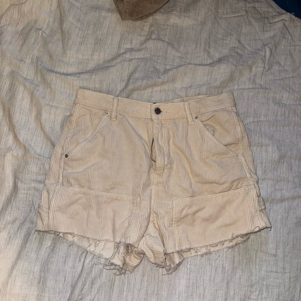 BDG Tan Jean Shorts High-Waisted Relaxed Fit
